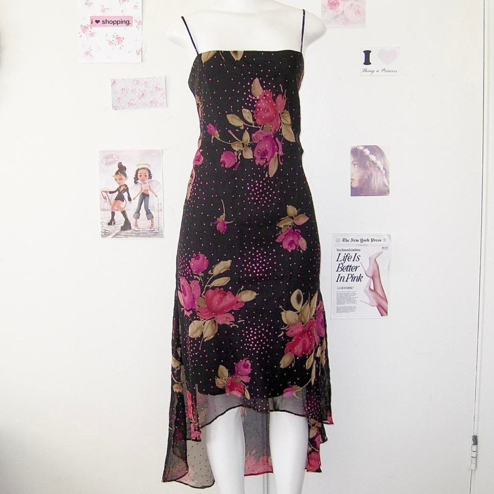 Jessica Howard Floral Satin Dress